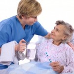 Nurse with patients