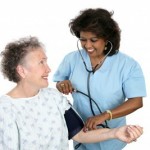 Nurse with patient